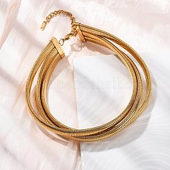 Цепочки из нержавеющей стали 304 в одну цепочку&nbsp;NJEW-Q025-01G