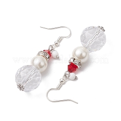 Болтающие серьги из стекла&nbsp;EJEW-TA00438