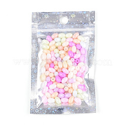 Блестящая голографическая звезда пластиковая упаковка инь-ян пакеты с застежкой-молнией&nbsp;OPP-N002-02J