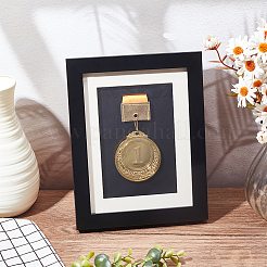 Деревянная витрина для одной медали&nbsp;ODIS-WH0086-113A