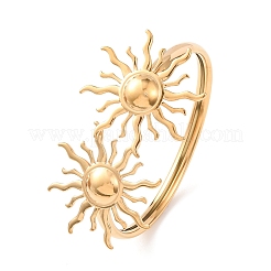 Браслеты-манжеты из нержавеющей стали 304 для женщин&nbsp;LS-BJEW-Z157-01G-04