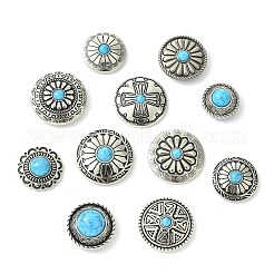 14 стильная плоская круглая заклепка для монет из сплава&nbsp;FIND-CJ0004-58