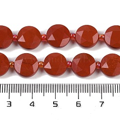 Натуральные красные яшмы бусы пряди G-C116-A66-01