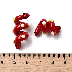 Эмалевые бусины ручной работы в технике лэмпворк&nbsp;LAMP-K039-35D