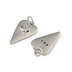 Латунные микропаве прозрачные подвески с фианитом&nbsp;KK-A280-15P