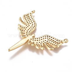 Латунные микро проложить кубического циркония подвески&nbsp;ZIRC-G168-52G-03