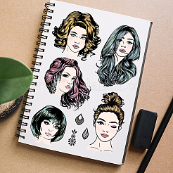 4 шт. 4 стиля человеческих пластиковых прозрачных штампов из ПВХ DIY-CA0006-64H