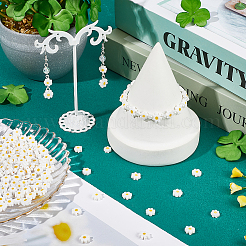 150шт стеклянные бусины миллефиори ручной работы&nbsp;LAMP-SC0001-53