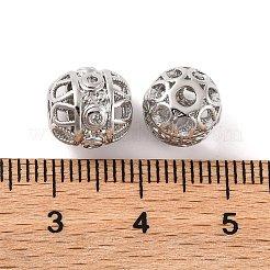 Латунные микропаве из прозрачного кубического циркония&nbsp;KK-S389-15P