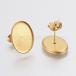 Ионное покрытие (ip) серьги-гвоздики из нержавеющей стали 304&nbsp;X-STAS-F148-03G