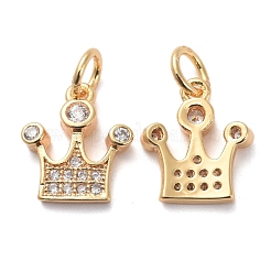 Латунные микропаве прозрачные кубические циркониевые подвески&nbsp;KK-I658-17