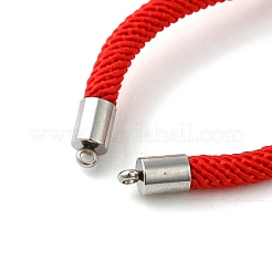 Изготовление браслетов из миланского шнура и нержавеющей стали 304&nbsp;MAK-H004-01B-P02