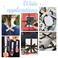 Полиэстеровая лента с золотым тиснением&nbsp;OCOR-PH0004-91D