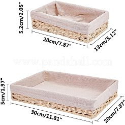 Корзины из бумажной оплетки AJEW-GA0002-26