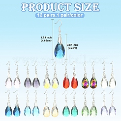 Серьги-капли из нержавеющей стали 304&nbsp;EJEW-YW00007