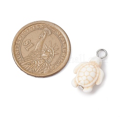 Окрашенные синтетические бирюзовые подвески&nbsp;PALLOY-JF02924-03