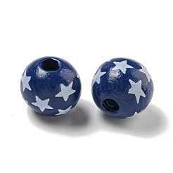 Набивные деревянные европейские бусины&nbsp;WOOD-G022-03B