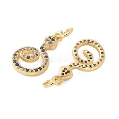 Латунные микро проложить кубического циркония подвески&nbsp;KK-U056-49G