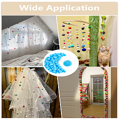 100шт поделки кукла ремесло Pom Pom Pom Pom пряжи шарики&nbsp;DIY-LP0005-40B