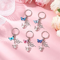 5шт. брелки из ракушки из железного сплава с жемчугом&nbsp;KEYC-JKC01228