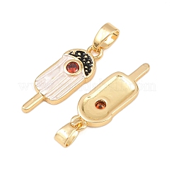 Латунные микро проложить кубического циркония подвески&nbsp;KK-C248-10A-G