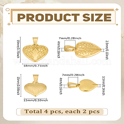 Подвески из нержавеющей стали 304&nbsp;STAS-LP0004-23
