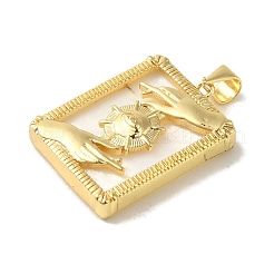 Подвески из латуни из натуральных ракушек&nbsp;KK-Z042-27G-02