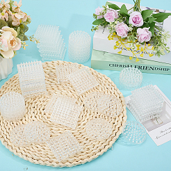 48 шт. 2 стиля прозрачных пластиковых противоскользящих накладок для ножек мебели&nbsp;FIND-GO0004-25