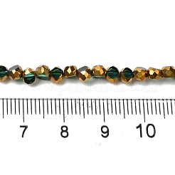 Стеклянные бусины с гальваническим покрытием &nbsp;EGLA-P061-01B-06