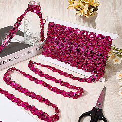 Бусины-пайетки из полиэстера&nbsp;OCOR-WH20004-06I