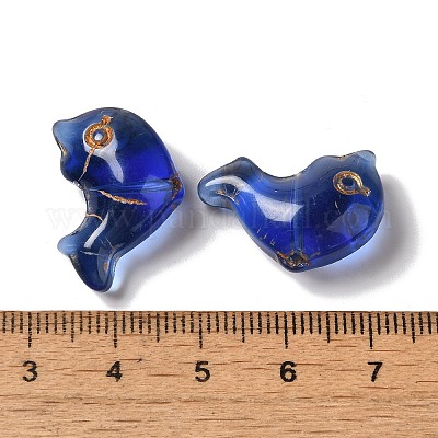 Прозрачные бусины лэмпворк&nbsp;LAMP-P065-05A-04-1