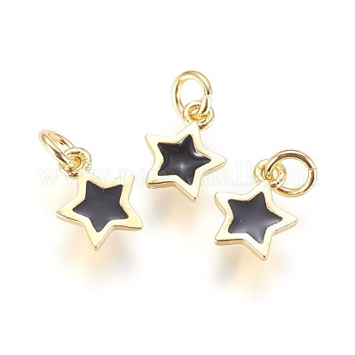 Эмаль латунные брелоки&nbsp;KK-G364-18G-02-1