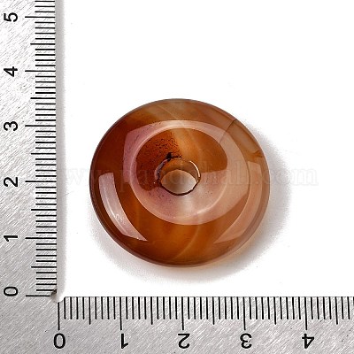 Подвески из натурального красного полосатого агата (окрашенного и подвергнутого термической обработке).&nbsp;G-F820-13A-16-1