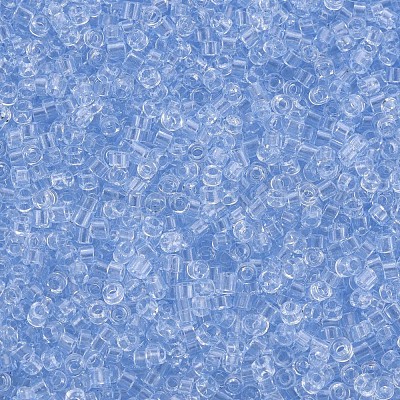 Прозрачные стеклянные цилиндрические бусины SEED-S047-I-004-1