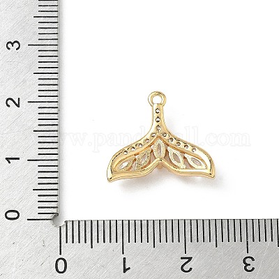 Латунные микро проложить кубического циркония подвески KK-Z136-45G-01-1