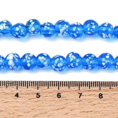 Бусы лэмпворк ручной работы&nbsp;LAMP-H071-01B-10-1