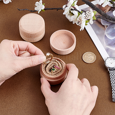 Деревянные ящики кольцо CON-WH0086-167-1