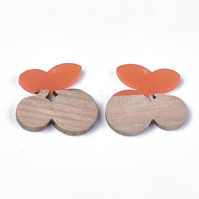 Подвески из смолы и дерева&nbsp;RESI-S358-47C-1