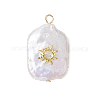 3 шт. 3 стиля подвески из натурального барочного жемчуга Кеши PALLOY-JF02913-02-1