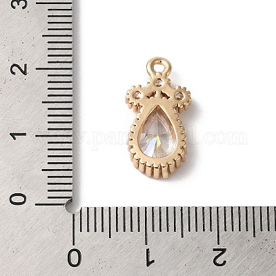 Подвески из латуни и стекла&nbsp;KK-C062-094G-1