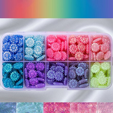 10 сетка 10 цвета частиц сургуча PW-WG5A981-01-1