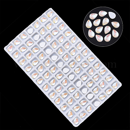 Прозрачные стеклянные кабошоны k9 GGLA-S049-6x8-001MI-1