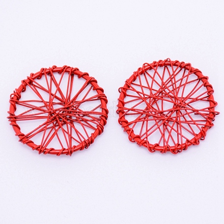 Железные подвески из обернутой проволоки&nbsp;IFIN-WH0053-41A-02-1