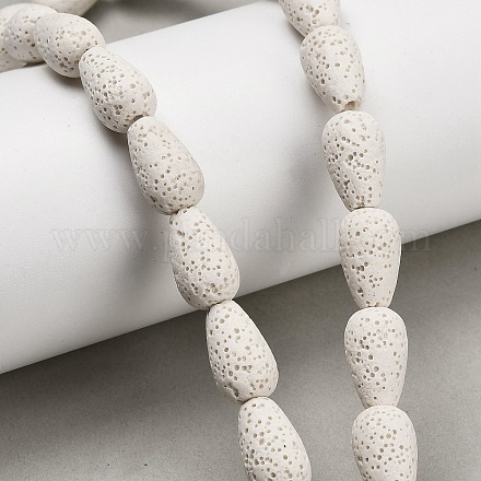 Бусы из натуральной лавы G-G347-03J-1