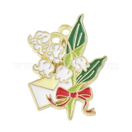 Подвески из эмали и сплава ENAM-P258-04A-G-1