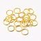 Brass Jump Rings, Open Jump Rings, Cadmium Free & Nickel Free & Lead Free, Real 18K Gold Plated, 20 Gauge, 8x0.8mm, Inner Diameter: 6.4mm