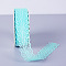 25 Yards Flat Cotton Lace Trims, Flower Lace Ribbon for Sewing and Art Craft Projects, Cyan, 1-1/8 inch(30mm), 25 Yards/Roll
