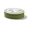 Braided Nylon Threads, Dyed, Knotting Cord, for Chinese Knotting, Crafts and Jewelry Making, Yellow Green, 1mm, about 21.87 Yards(20m)/Roll