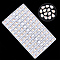 Transparent K9 Glass Cabochons, Flat Back, Teardrop, PapayaWhip, 8x6x3.5mm, about 84pcs/bag