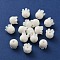 Glass Beads, Convallaria Majalis, White, 8.5~9x8.5mm, Hole: 2mm